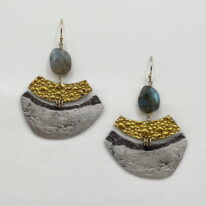 Labradorite Earrings by Air & Earth Design at The Avenue Gallery, a contemporary fine art gallery in Victoria, BC, Canada.