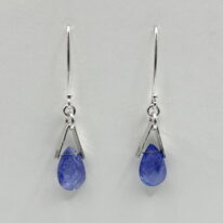 Tanzanite V-Bail Earrings by A & R Jewellery at The Avenue Gallery, a contemporary fine art gallery in Victoria, BC, Canada.