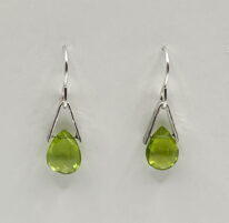 Peridot V-Bail Earrings by A & R Jewellery at The Avenue Gallery, a contemporary fine art gallery in Victoria, BC, Canada.