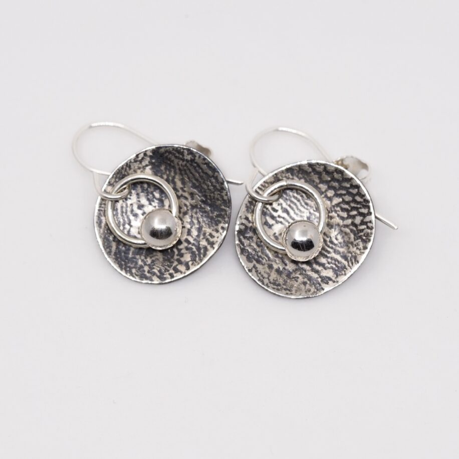 Silver Bead Earrings by ARTYRA Studio at The Avenue Gallery, a contemporary fine art gallery in Victoria, BC, Canada.
