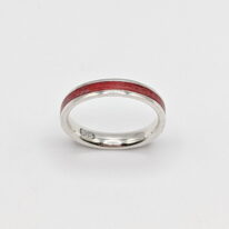 Narrow Manic Ring (Red) by MichaudMichaud Design at The Avenue Gallery, a contemporary fine art gallery in Victoria, BC, Canada.