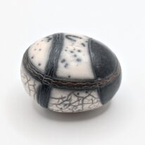 Naked Raku Shaker by Jan Lovewell at The Avenue Gallery, a contemporary fine art gallery in Victoria, BC, Canada.