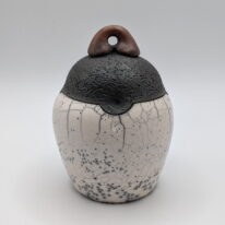 Naked Raku Large Lidded Jar by Jan Lovewell at The Avenue Gallery, a contemporary fine art gallery in Victoria, BC, Canada.