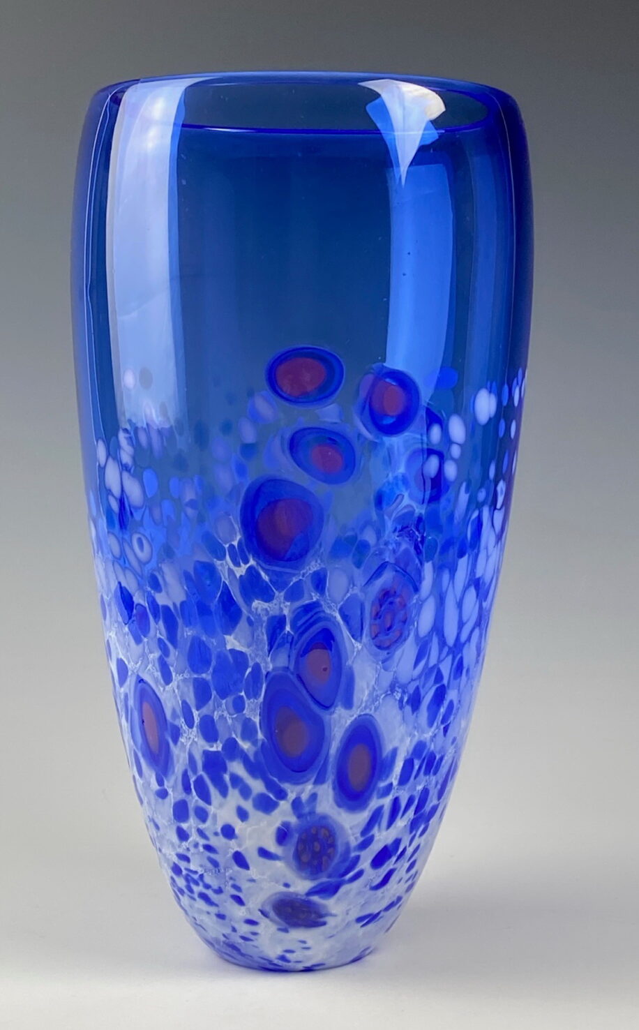 Lily Vase (Light Blue) by Lisa Samphire at The Avenue Gallery, a contemporary fine art gallery in Victoria, BC, Canada.