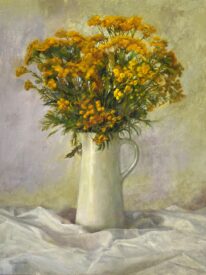 Yarrow Yellows by Tanya Bone at The Avenue Gallery, a contemporary fine art gallery in Victoria, BC, Canada.