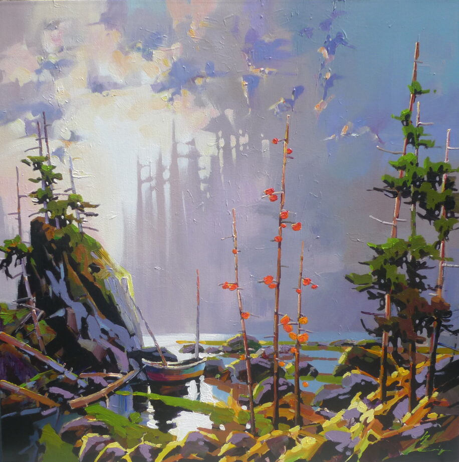 Sunset by Bi Yuan Cheng at The Avenue Gallery, a contemporary fine art gallery in Victoria, BC, Canada.