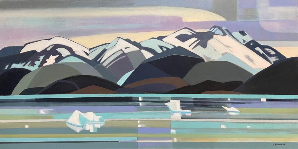 Tranquil Dusk by Lorna Dockstader at The Avenue Gallery, a contemporary fine art gallery in Victoria, BC, Canada.