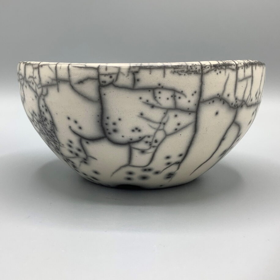 Naked Raku Bowl by Jan Lovewell at The Avenue Gallery, a contemporary fine art gallery in Victoria, BC, Canada.