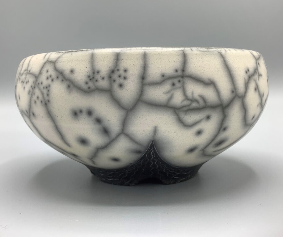 Naked Raku Bowl by Jan Lovewell at The Avenue Gallery, a contemporary fine art gallery in Victoria, BC, Canada.