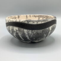 Naked Raku Bowl by Jan Lovewell at The Avenue Gallery, a contemporary fine art gallery in Victoria, BC, Canada.