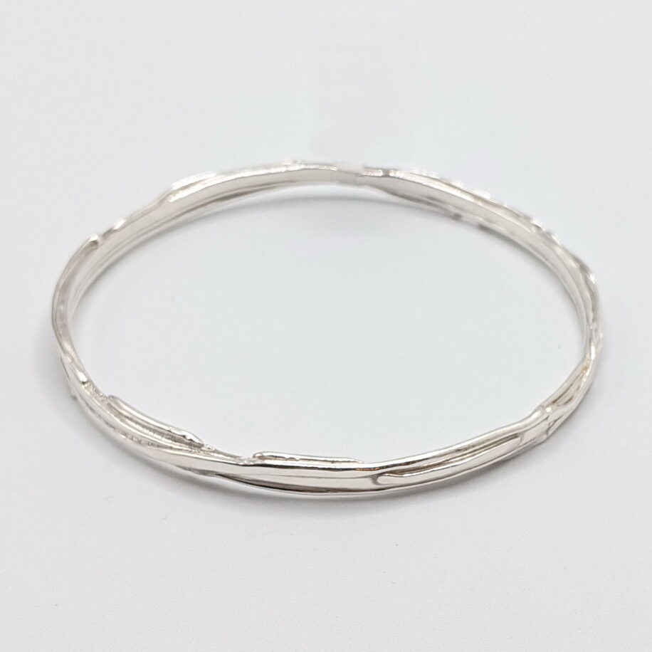 Bark Bangle (XLarge) by A & R Jewellery at The Avenue Gallery, a contemporary fine art gallery in Victoria, BC, Canada.