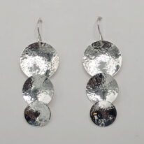 Stacked Moon Earrings by A & R Jewellery at The Avenue Gallery, a contemporary fine art gallery in Victoria, BC, Canada.