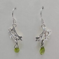 Twigs Earrings with Peridot by A & R Jewellery at The Avenue Gallery, a contemporary fine art gallery in Victoria, BC, Canada.