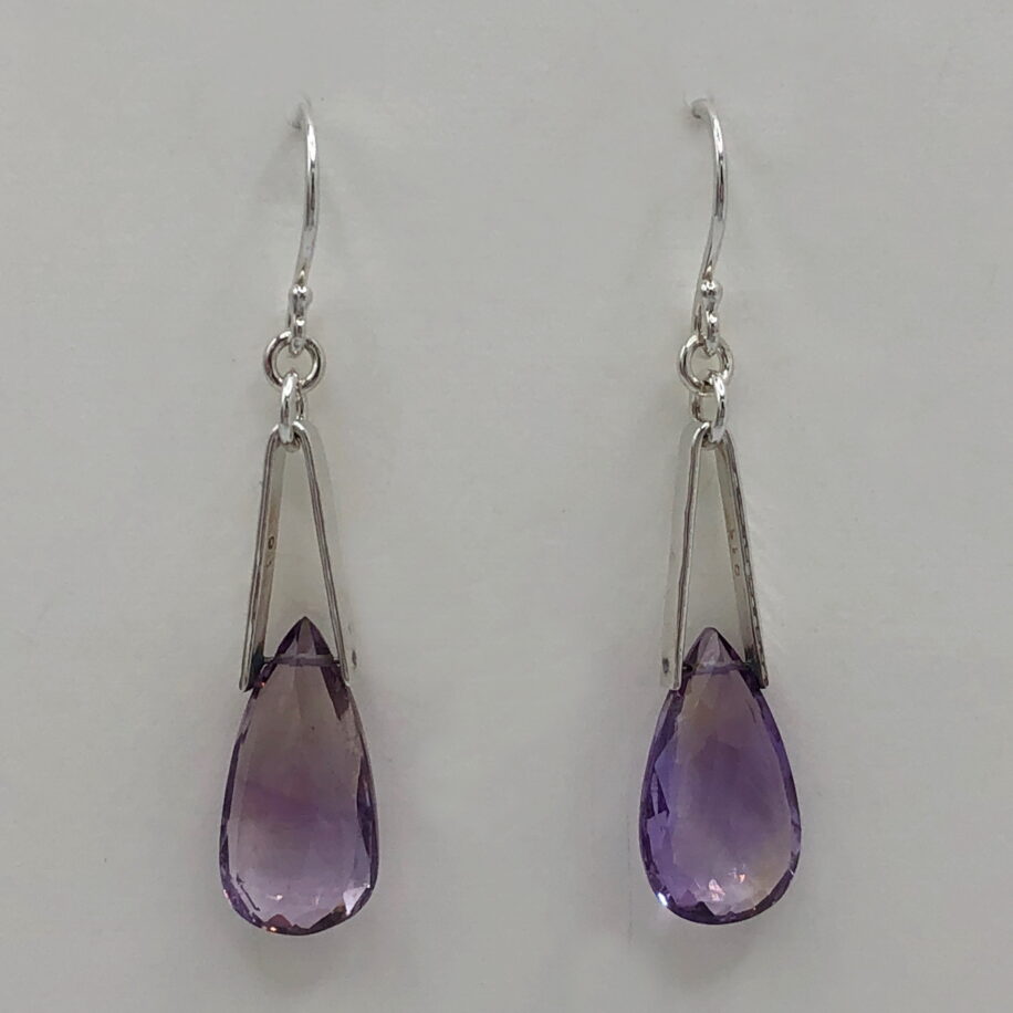 V-Bail Earrings with Ametrine by A & R Jewellery at The Avenue Gallery, a contemporary fine art gallery in Victoria, BC, Canada.