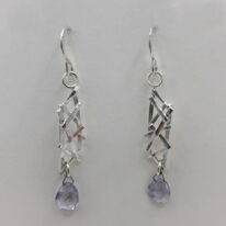 Twigs Earrings with Lavender Topaz by A & R Jewellery at The Avenue Gallery, a contemporary fine art gallery in Victoria, BC, Canada.