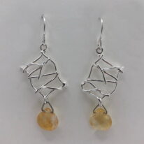 Twigs Earrings with Citrine by A & R Jewellery at The Avenue Gallery, a contemporary fine art gallery in Victoria, BC, Canada.