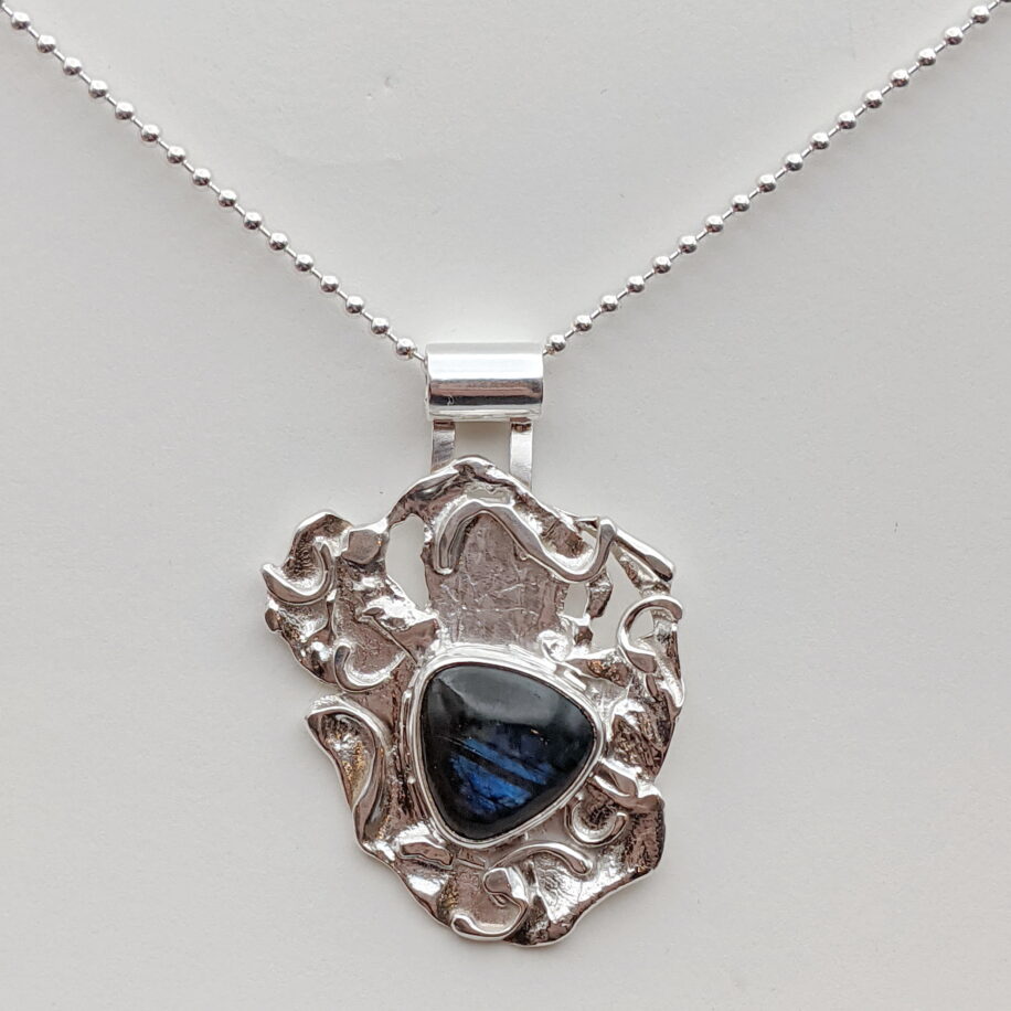 Rapids Pendant with Labradorite by A & R Jewellery at The Avenue Gallery, a contemporary fine art gallery in Victoria, BC, Canada.