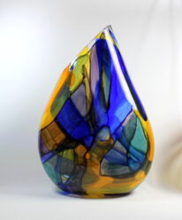 Stained Glass Vase by Guy Hollington at The Avenue Gallery, a contemporary fine art gallery in Victoria, BC, Canada.