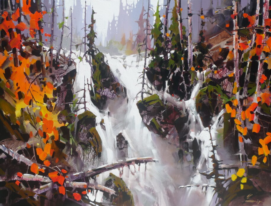 Fall in Fog by Bi Yuan Cheng at The Avenue Gallery, a contemporary fine art gallery in Victoria, BC, Canada.