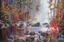 Valley of October by Bi Yuan Cheng at The Avenue Gallery, a contemporary fine art gallery in Victoria, BC, Canada.