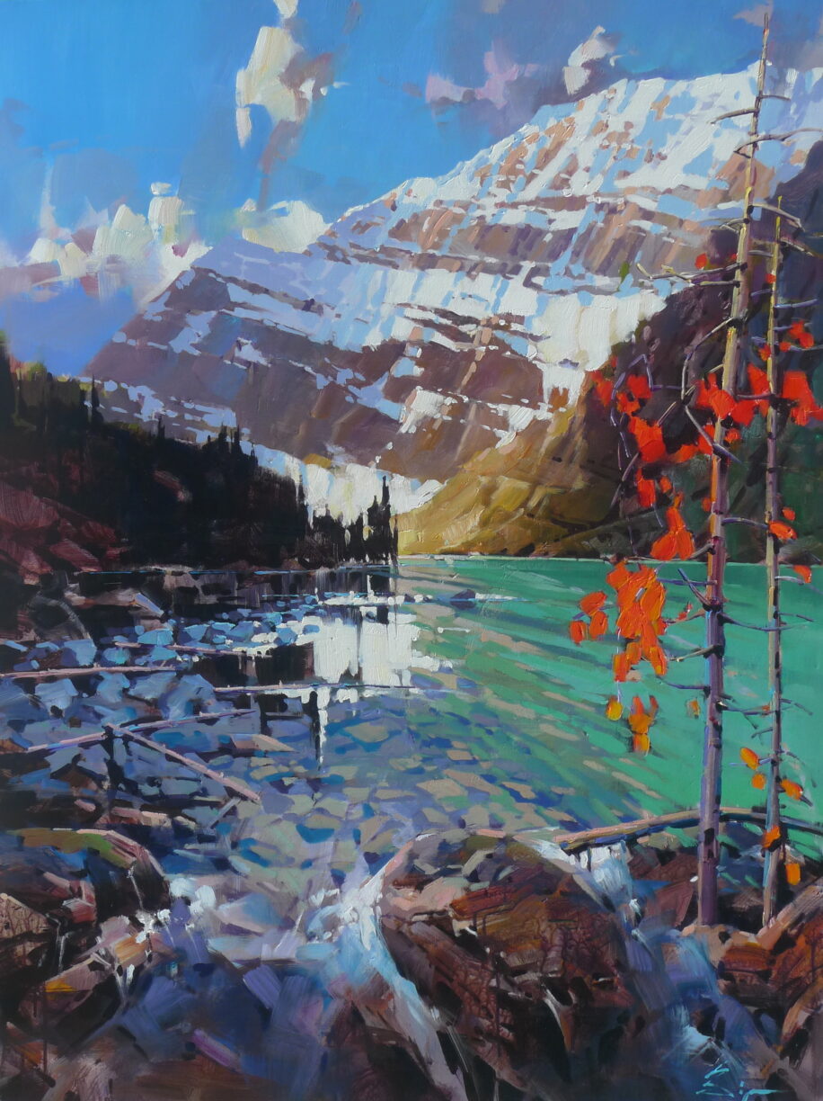 Fall in Edith Cavell by Bi Yuan Cheng at The Avenue Gallery, a contemporary fine art gallery in Victoria, BC, Canada.