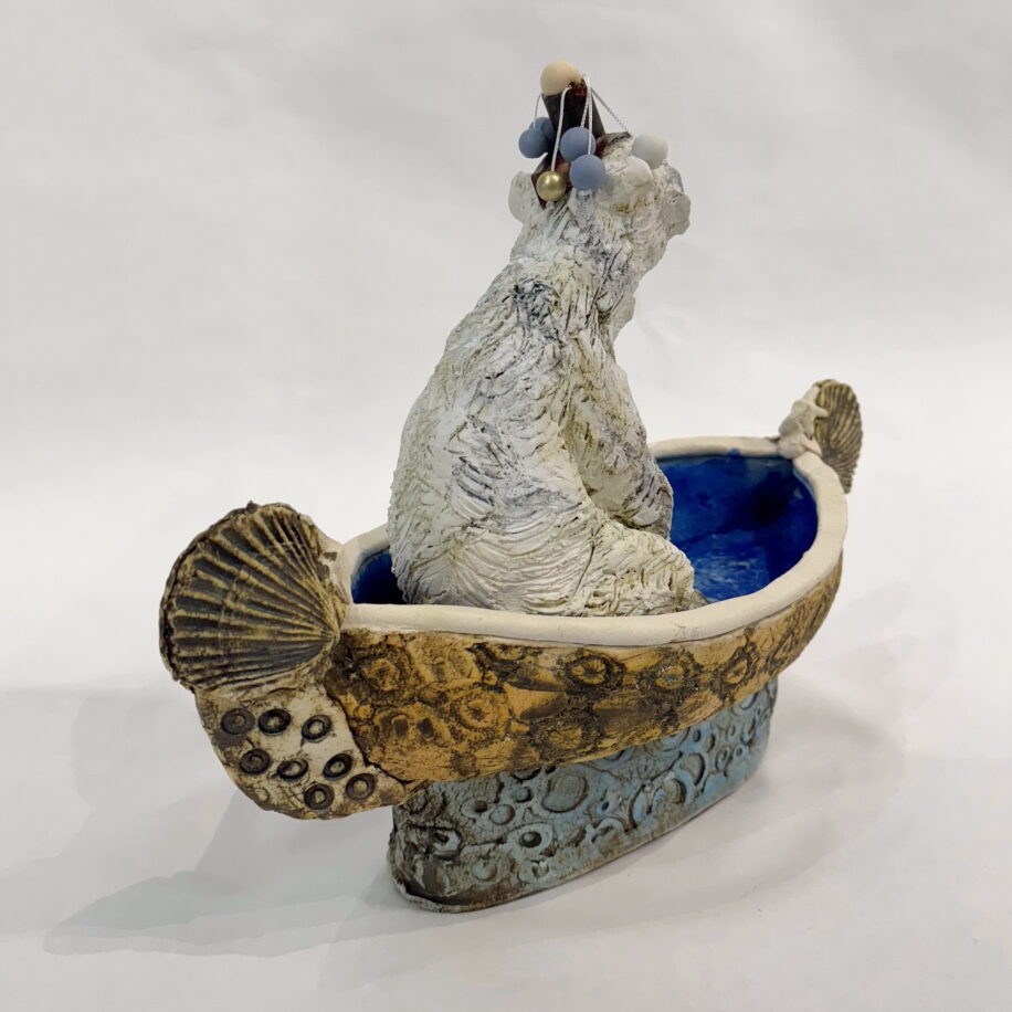 Polar King by Carolyn Houg at The Avenue Gallery, a contemporary fine art gallery in Victoria, BC, Canada.