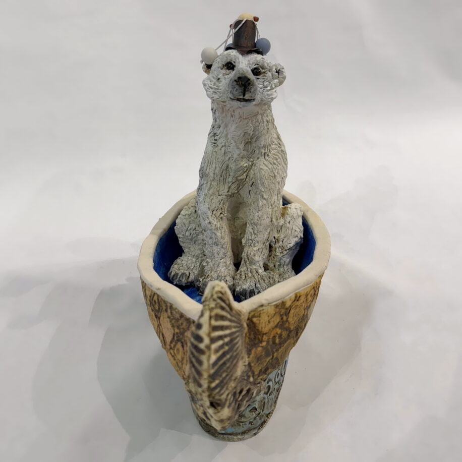 Polar King by Carolyn Houg at The Avenue Gallery, a contemporary fine art gallery in Victoria, BC, Canada.