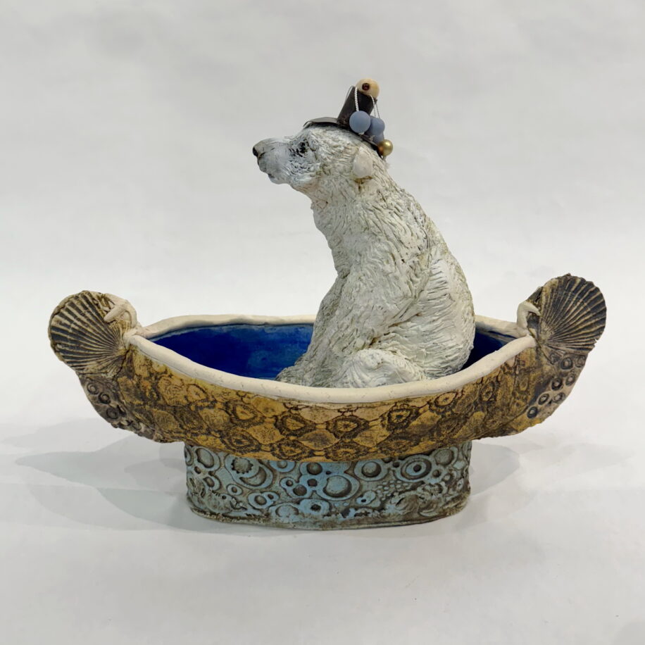 Polar King by Carolyn Houg at The Avenue Gallery, a contemporary fine art gallery in Victoria, BC, Canada.