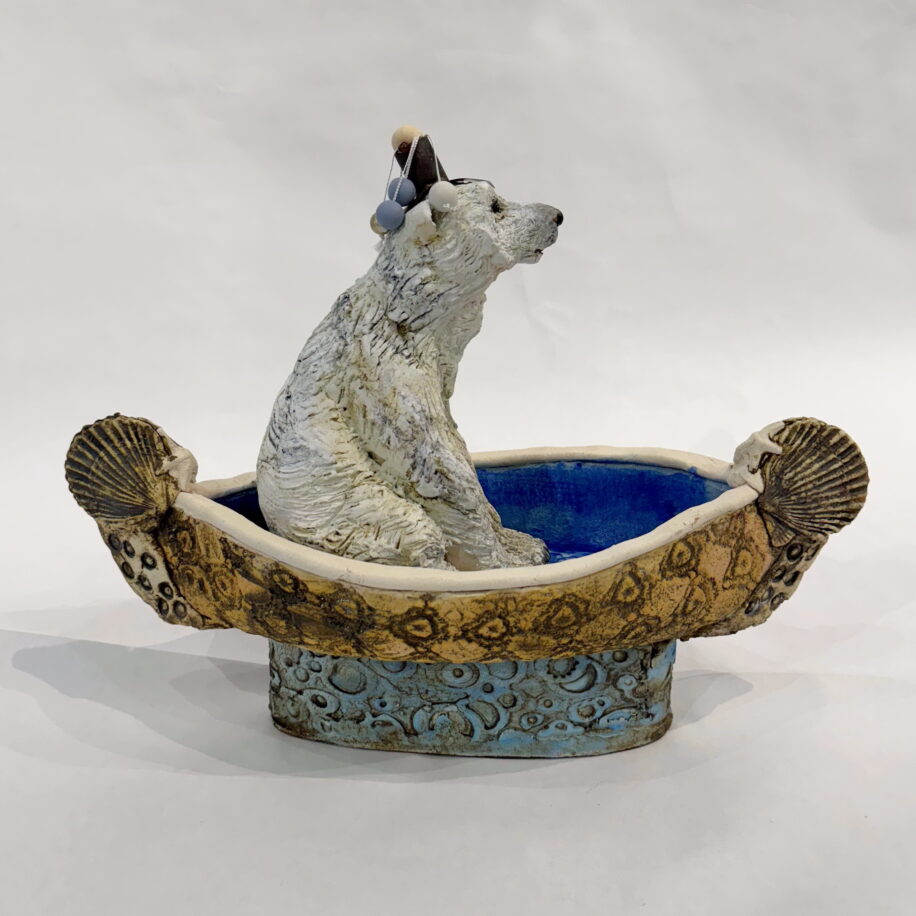 Polar King by Carolyn Houg at The Avenue Gallery, a contemporary fine art gallery in Victoria, BC, Canada.