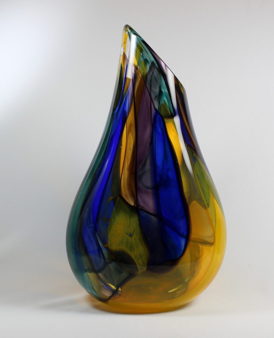 Stained Glass Vase by Guy Hollington at The Avenue Gallery, a contemporary fine art gallery in Victoria, BC, Canada.