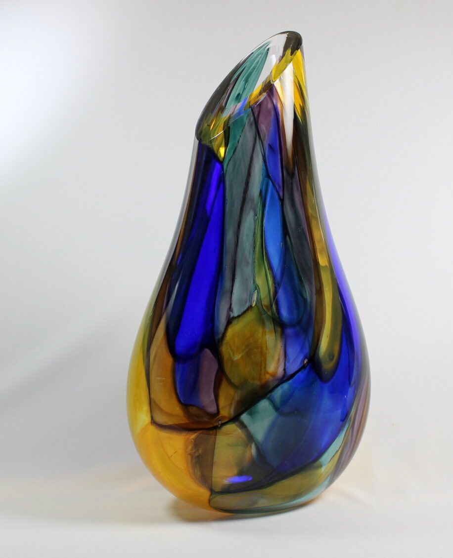 Stained Glass Vase by Guy Hollington at The Avenue Gallery, a contemporary fine art gallery in Victoria, BC, Canada.