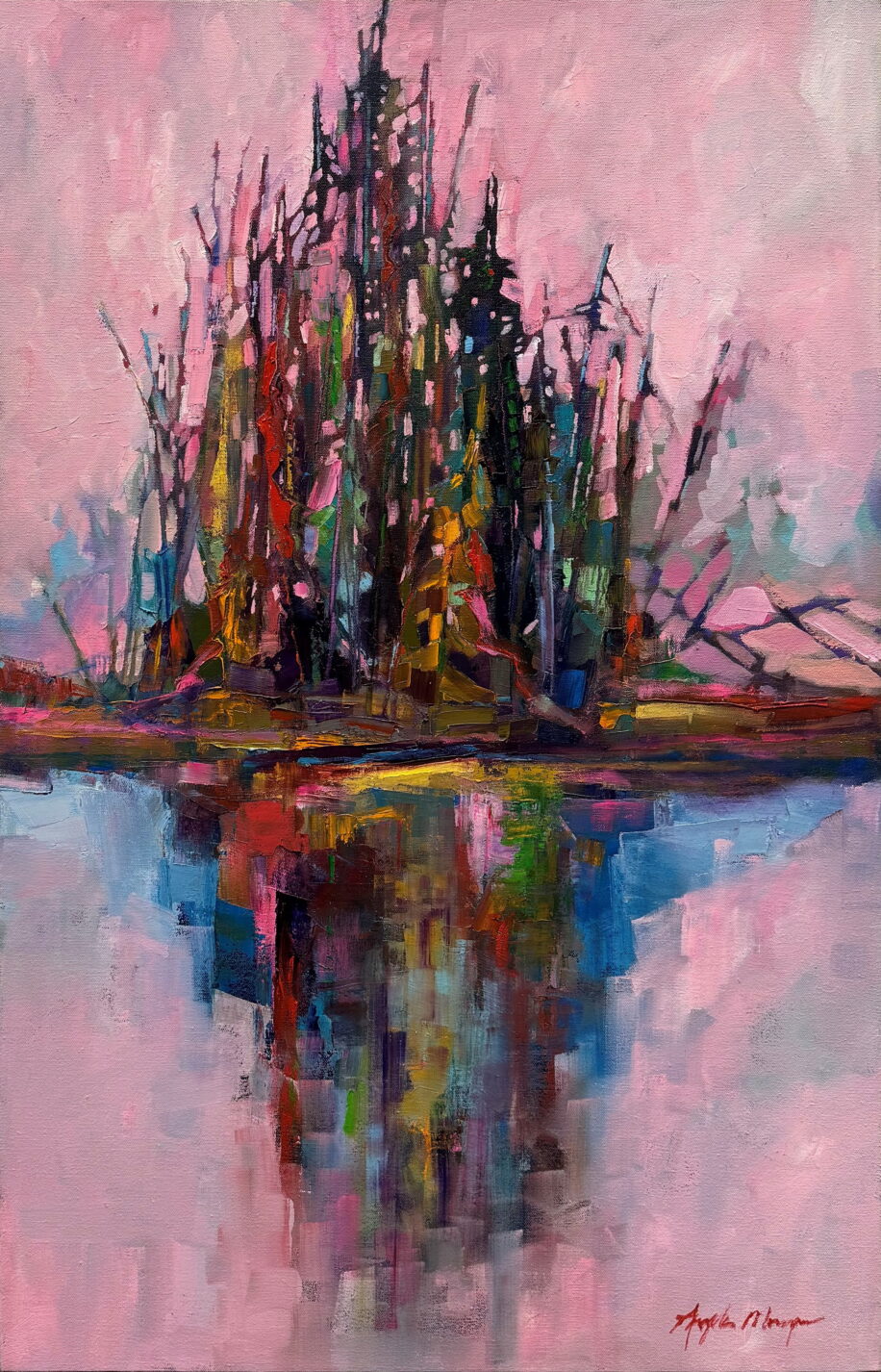 Seeking by Angela Morgan at The Avenue Gallery, a contemporary fine art gallery in Victoria, BC, Canada.