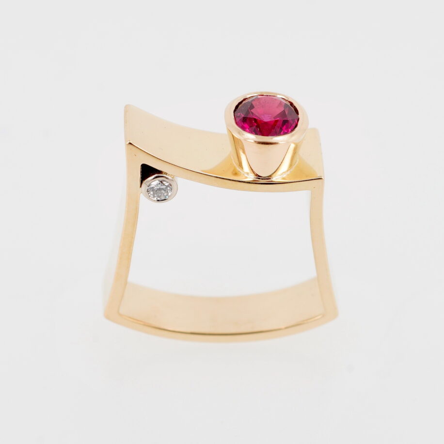 Red Spinel Ring by Bayot Heer at The Avenue Gallery, a contemporary fine art gallery in Victoria, BC, Canada.