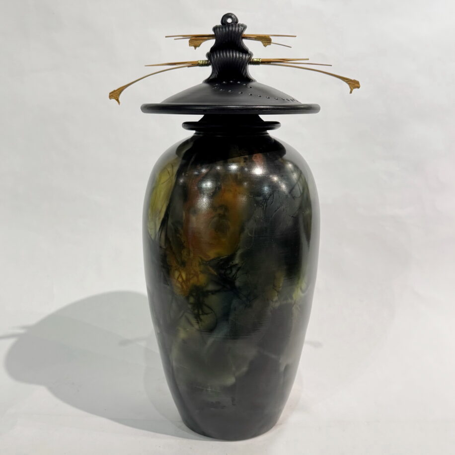 Tall Vase with Double Top by Geoff Searle at The Avenue Gallery, a contemporary fine art gallery in Victoria, BC, Canada.