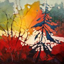 Autumn Vibes by Linda Wilder at The Avenue Gallery, a contemporary fine art gallery in Victoria, BC, Canada.