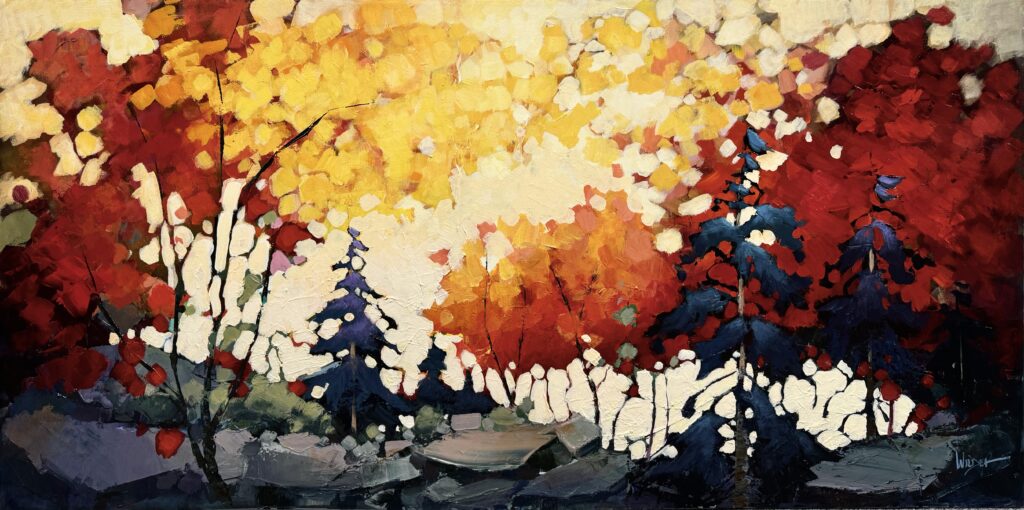 Autumn Dwellers by Linda Wilder at The Avenue Gallery, a contemporary fine art gallery in Victoria, BC, Canada.