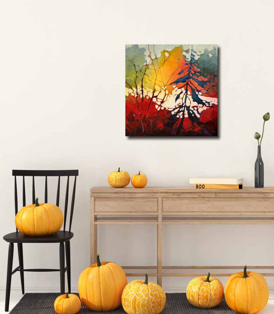 Autumn Vibes by Linda Wilder at The Avenue Gallery, a contemporary fine art gallery in Victoria, BC, Canada.