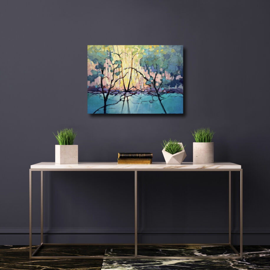 Pool Of Blue by Linda Wilder at The Avenue Gallery, a contemporary fine art gallery in Victoria, BC, Canada.