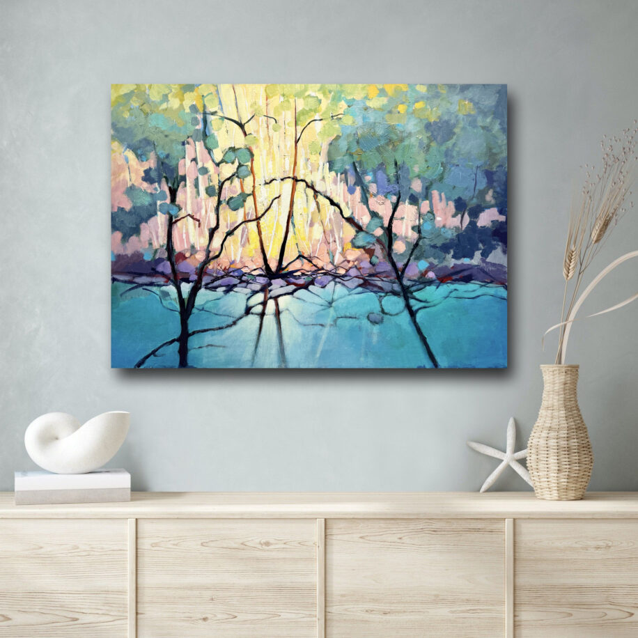 Pool Of Blue by Linda Wilder at The Avenue Gallery, a contemporary fine art gallery in Victoria, BC, Canada.