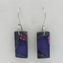 Mosaic Earrings (Medium) by Peggy Brackett at The Avenue Gallery, a contemporary fine art gallery in Victoria, BC, Canada.