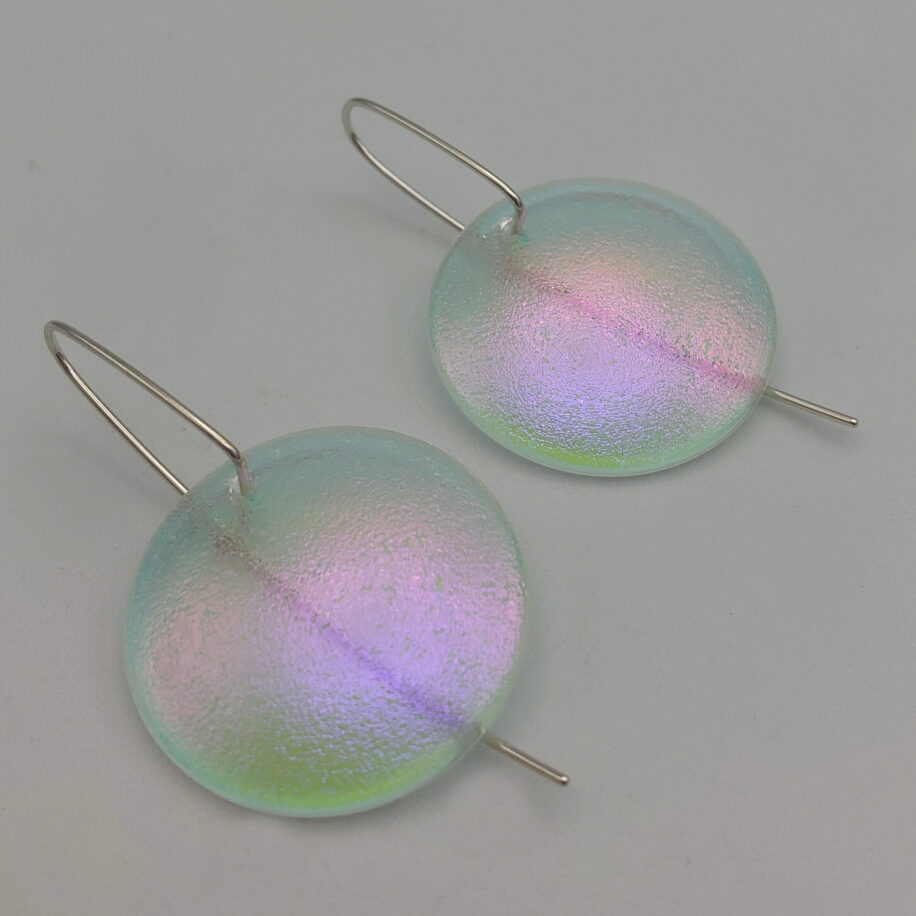 Oxygen Series Earrings by Peggy Brackett at The Avenue Gallery, a contemporary fine art gallery in Victoria, BC, Canada.