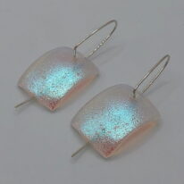 Square Oxygen Series Earrings by Peggy Brackett at The Avenue Gallery, a contemporary fine art gallery in Victoria, BC, Canada.