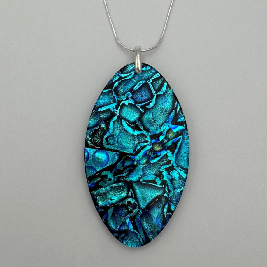 Mosaic Pendant (Oval) by Peggy Brackett at The Avenue Gallery, a contemporary fine art gallery in Victoria, BC, Canada.