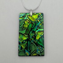 Mosaic Pendant (Square) by Peggy Brackett at The Avenue Gallery, a contemporary fine art gallery in Victoria, BC, Canada.