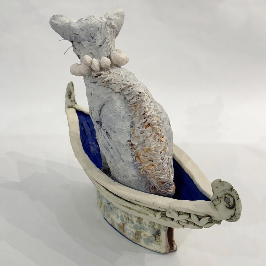 The Cat Came Back by Carolyn Houg at The Avenue Gallery, a contemporary fine art gallery in Victoria, BC, Canada.