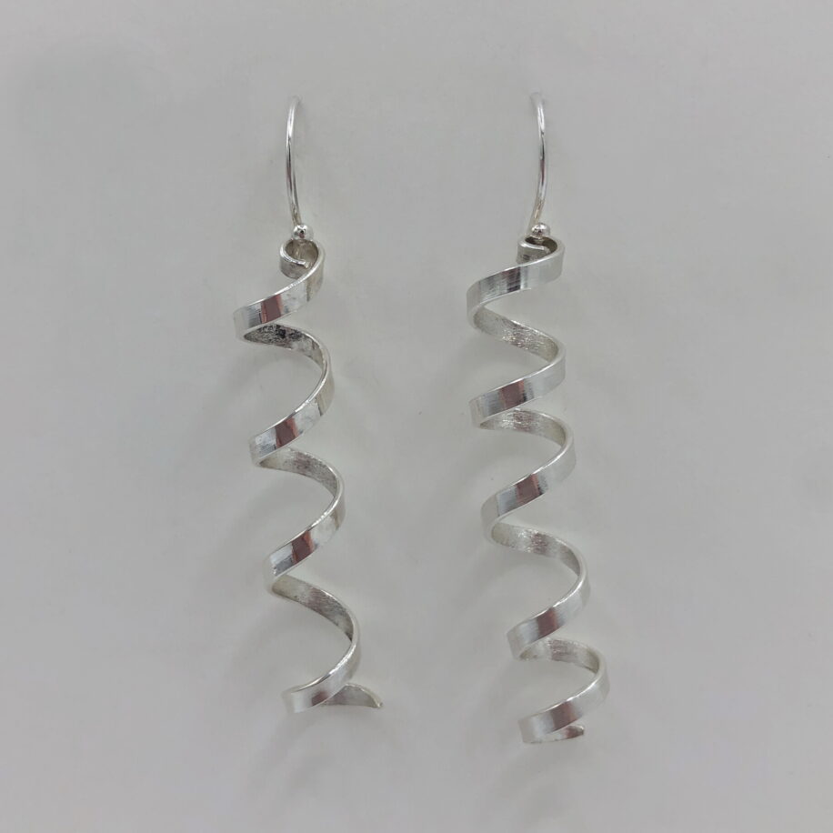 Long Ribbon Earrings by Andrea Russell at The Avenue Gallery, a contemporary fine art gallery in Victoria, BC, Canada.