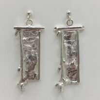 Rectangular Twig Dangle Earrings by Andrea Russell at The Avenue Gallery, a contemporary fine art gallery in Victoria, BC, Canada.