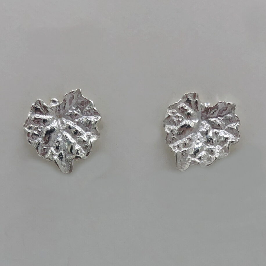 Leaf Stud Earrings by Andrea Russell at The Avenue Gallery, a contemporary fine art gallery in Victoria, BC, Canada.