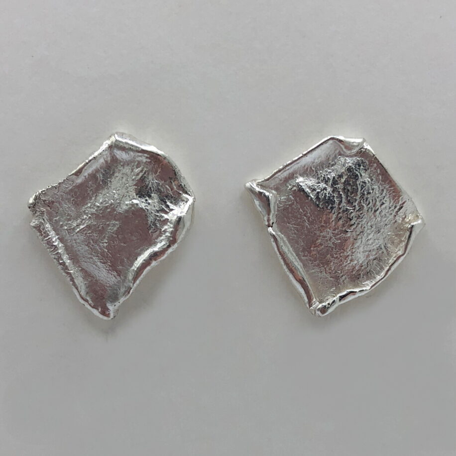 Small Square Stud Earrings by Andrea Russell at The Avenue Gallery, a contemporary fine art gallery in Victoria, BC, Canada.