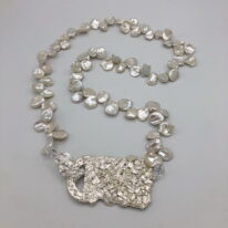 Keshi Pearl Necklace by Barbara Adams at The Avenue Gallery, a contemporary fine art gallery in Victoria, BC, Canada.